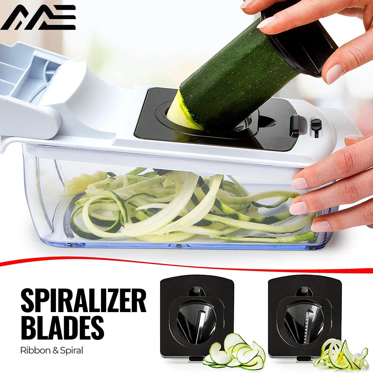 SliceGenius Plus: 16-in-1 Household Salad Chopper Kitchen Accessories Kitchenware Storage Useful Things for Home